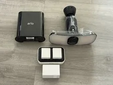Arlo Pro 3 Floodlight(New) , Base Station(Used), Batteries, and Battery Dock