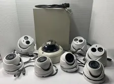 Mixed Security Camera Bundle CCTV Power Supply Honeywell Mini dome Camera + more