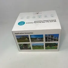 SEHMUA 4G LTE Solar PTZ Security Camera, Camo, No Wi-Fi Needed