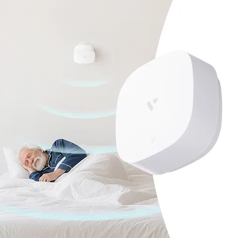 60GHz mmWave Radar Sleep Monitor, Non-Wearable Heart Rate and Breathing Senso...