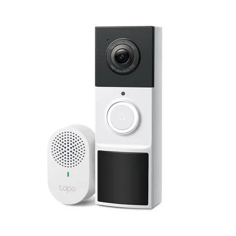 TP-Link Tapo TD21 2K Wire-Free Video Doorbell Chime AI Detection microSD