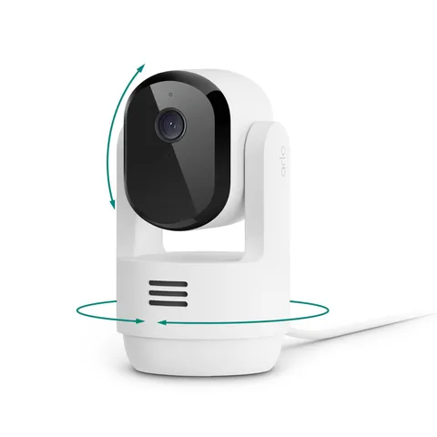 Arlo Essential Indoor Pan Tilt Zoom Security Camera 1 - White, White