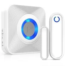 Fosmon WaveLink Wireless Door Chime with 500 Feet Range, 58 Tunes, 5 White 