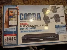 Cobra 8-Channel Surveillance 1 TB DVR With 4 HD Security Cameras
