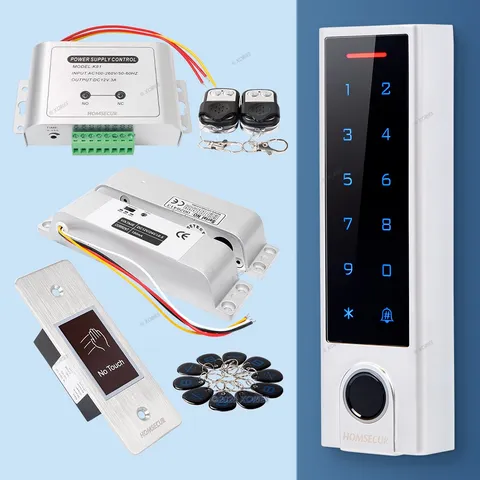 HOMSECUR IP66 APP WIFI RFID Access Control Set Surface Mount Drop Bolt Lock