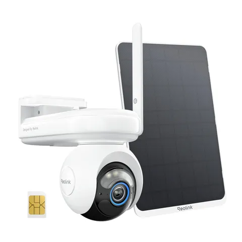 REOLINK Security Cameras Wireless Outdoor, Solar Camera for Home white