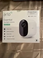 Arlo Essential Spotlight Wireless Indoor/Outdoor Camera VMC2030-100NAS- Single