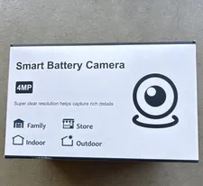 Noonkey Q10 4MP Wireless Wi-Fi Battery Indoor/Outdoor Cam Night Vision Siren