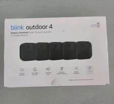 New Blink Outdoor 4 (4th Gen) 5 Camera Wireless HD Home Security System Kit