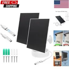 Heavy-Duty Solar Panel Kit for Security Cameras - Waterproof & Adjustable Mount
