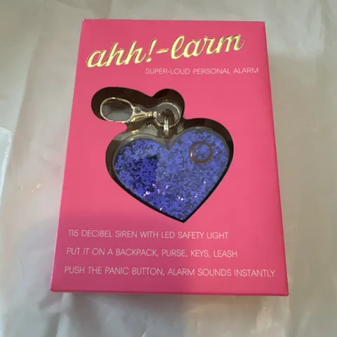 Ahh!-larm Personal Safety Alarm for Women Self-Defense Panic Purple NEW