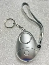 3 Safe & Sound Safety FLASHLIGHT Alarm Keychain Purse Fob (pink, green & silver)