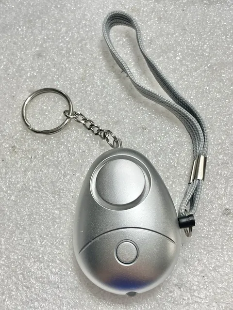 3 Safe & Sound Safety FLASHLIGHT Alarm Keychain Purse Fob (pink, green & silver)
