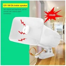 150dB Indoor/Outdoor Security Siren - White
