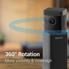 BOSMA X1 INDOOR HOME SECURITY CAMERA SYSTEM, 360° ROTATION, SUPER WIDE ANGLE, -