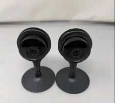 Google Nest Cam Indoor Security Camera A0005 1st Gen W/Stand - No Cord Lot Of 2