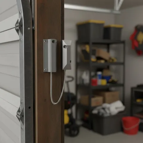 Zinc Alloy Magnetic Contacts for Garage Security – Adjustable Bracket Included