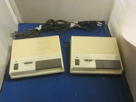 Vintage Lot Of 2 Wireless Intercom System GEE-768 FM Plug N Talk 2 Stations