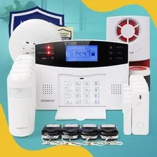 HOMSECUR Wireless &wired WIFI 4G GSM SMS Autodial Home Security Alarm System
