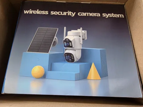 Solar-Powered Home Security Cameras System with 360° Pan&Tilt Dual Lens 8 Screen