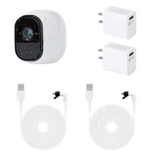 2Pack Power Cable for Arlo Pro and 16.4Ft arlo pro 2 adapter, White 