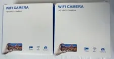 Set Of 2 Mini Wireless WiFi Video/Cameras For Baby Monitor, Pet Camera & More ~