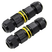 ILSSLI Junction Box Outdoor Waterproof IP68 Electrical 8.5*3*3 CM, black
