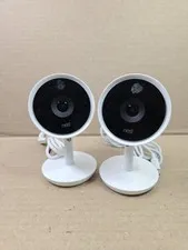 2x Google Nest Cam A0053 Indoor Security Cameras Untested For Parts/Repair Only