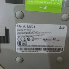 Cisco Meraki MV21-HW PoE Indoor Dome Security Camera MV21 - Cisco Systems