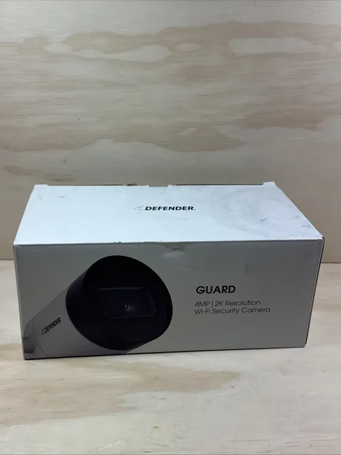 NEW! Defender Guard Security Camera Outdoor 2K IP Wireless 4MP WiFi -IP4MCB1 
