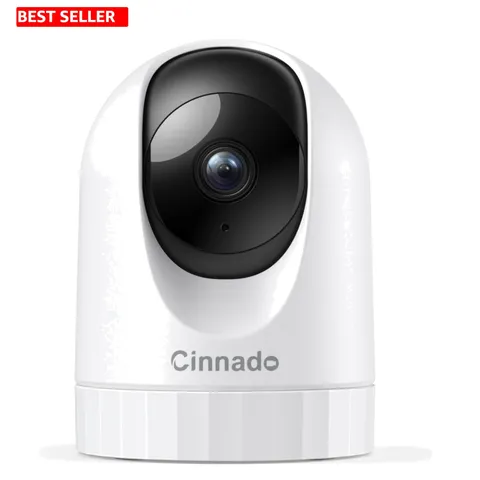 Smart 360° Home Security Camera - 2-Way Audio, Night Vision & Alexa-Compatible