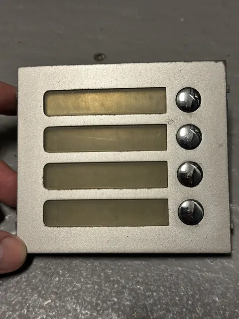 Aiphone GF-4P 4-Call Button Panel for GT-SW 