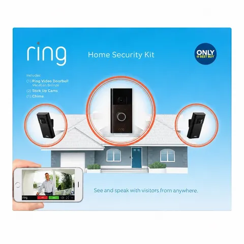 Ring Home Security Kit 2 Stick Up Cameras ONLY HD Open Box No Doorbell