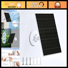 7W Solar Panel for Security Cameras, USB-C Adapter, 7.2FT Cable, IP65 Waterproof