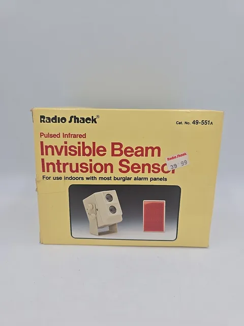 NOS Radio Shack Pulsed Infrared Invisible Beam Intrusion Sensor 49-551A READ