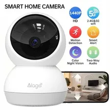 Alaga 2K 1440p Indoor Security Camera WiFi AI Motion 2-Way Audio NightVision