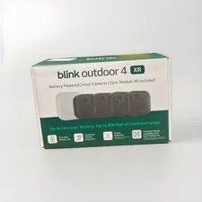 Blink Outdoor 4 XR , 4 Camera System w/Sync Module Included - New Sealed