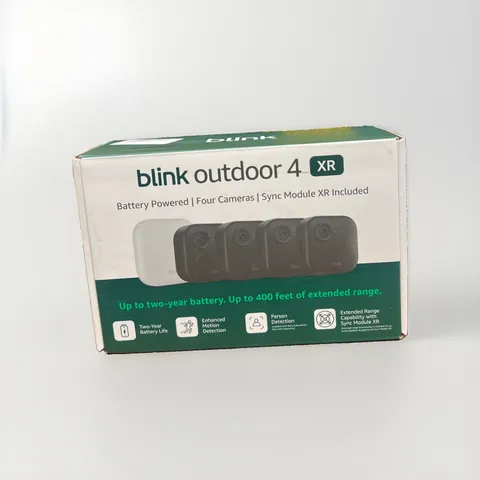 Blink Outdoor 4 XR , 4 Camera System w/Sync Module Included - New Sealed