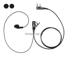 BLUE CENTURY [Kenwood DEMITOSS] Compatible L-shaped 2-pin Spark Plug Earphone
