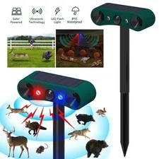 Solar Wireless Motion Sensor Alarm Waterproof Detector 130db Loud Noise Outdoor