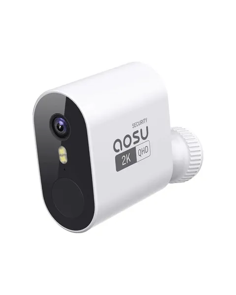 AOSU Solar Camera Security Outdoor - 2K  Security Cameras Wireless. 2 cameras