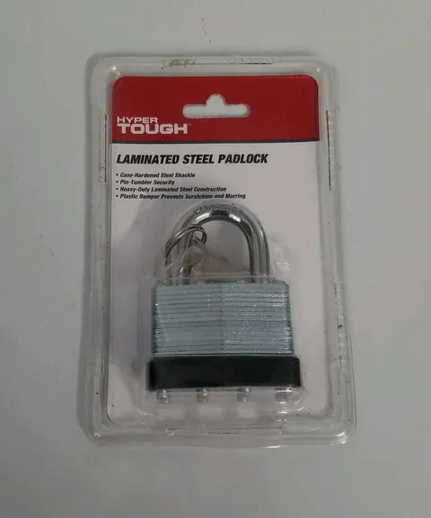 Brand New Hyper Tough 44mm Laminated Steel Padlock with 1-3/16" Shackle