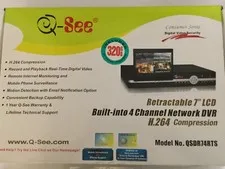 Q-See ~ QSDR74RTS DVr  - 4 Channel -  Security System Recorder with 7” LCD