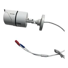 ZOSI ZG2612B Wired CCTV Bullet Camera Night Vision BNC 12V White Indoor/Out
