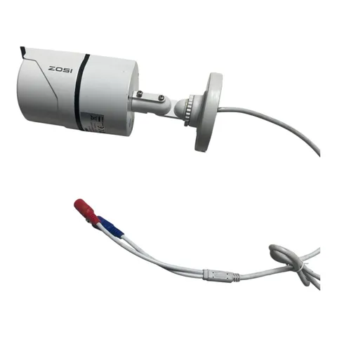 ZOSI ZG2612B Wired CCTV Bullet Camera Night Vision BNC 12V White Indoor/Out