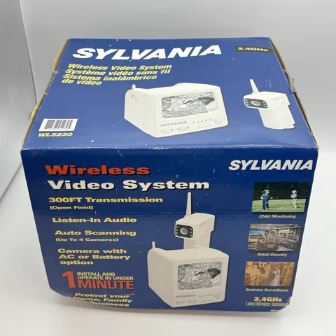 NEW Sylvania WL5230 Wireless 2.4GHz 300 ft Video Security Surveillance System Z7