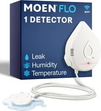 Moen Flo Smart Water Leak Detector 920-004 Drip/Flood Sensor Alarm Wi-Fi Enabled