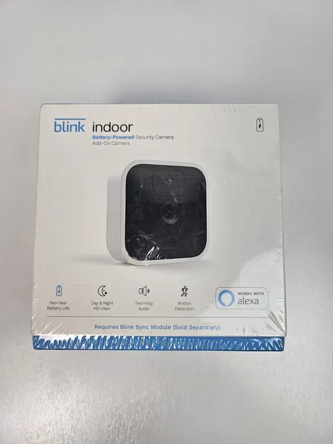 Blink Indoor Add-on Security Camera (Sync Module Required) BCM00410U, NEW/SEALED
