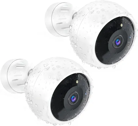 2K Wireless Security Cameras Outdoor Indoor Battery Powered WiFi 2 Pack Night Vi