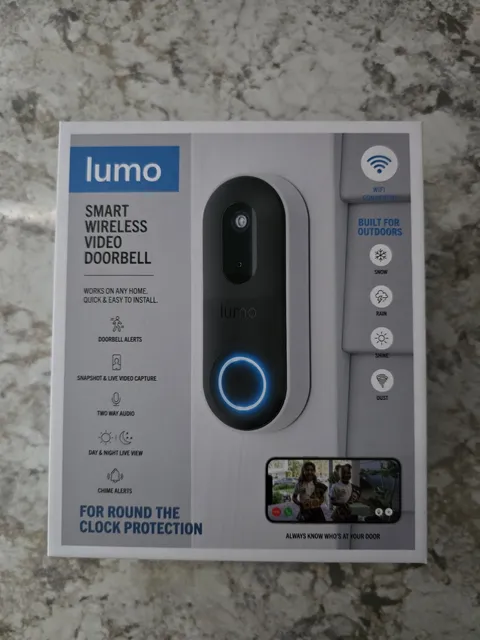 Lumo Smart Wireless Video Doorbell WiFi Connected Door Security